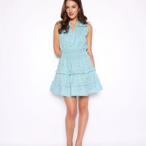 Baltic Sea Eyelet Smocked Waist Dress NWT